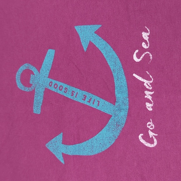 Life is Good "Go and Sea" shirt L / XL EUC - Picture 2 of 3
